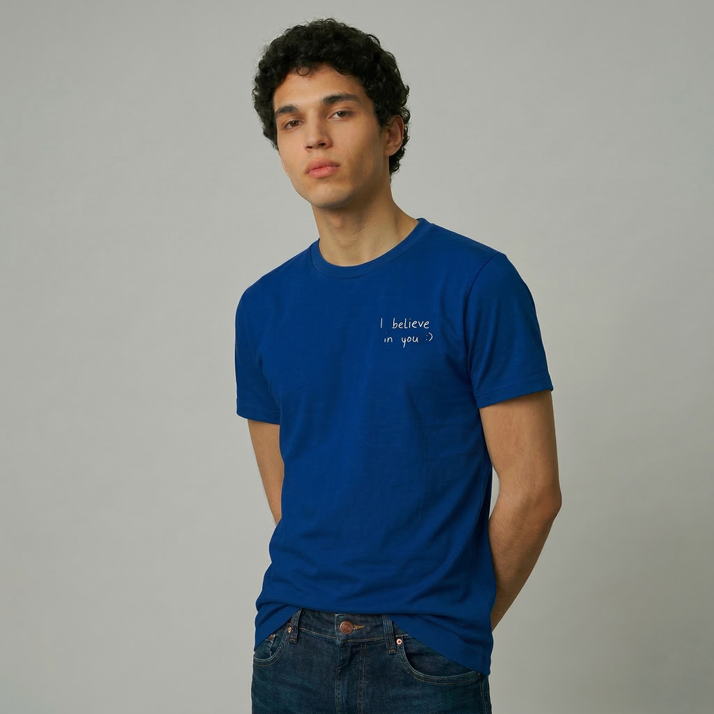 Herren T-Shirt mit Print „I Believe in You“ aus Bio-Baumwolle